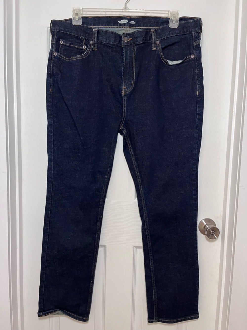 Old Navy Indigo Skinny Stretch Jeans with Contrast Stitching